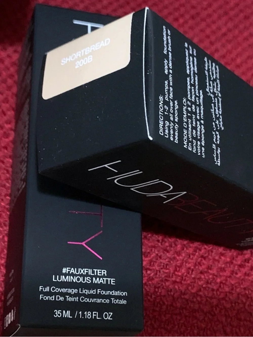 Huda Beauty #FauxFilter Luminous Matte Foundation — Shortbread 200B